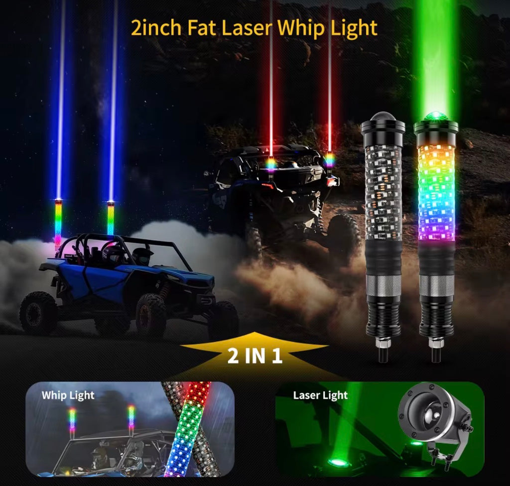 PRE-ORDER LASER FAT WHIPS 2FT
